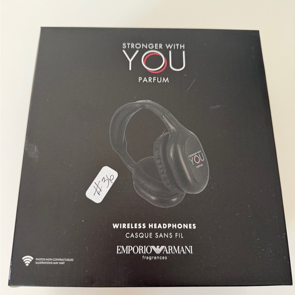 Emporio Armani Other - Emporio Armani Black Wireless Headphones